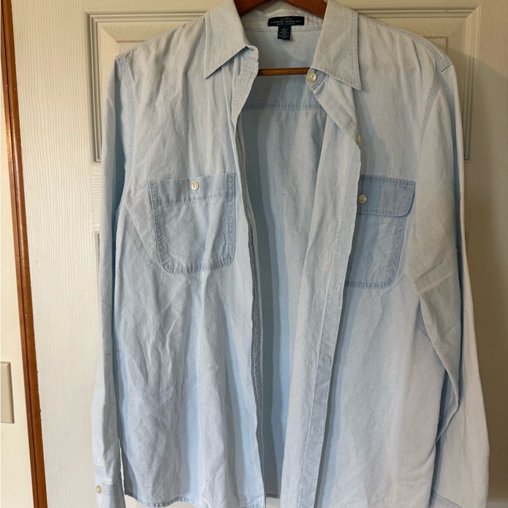 Ralph Lauren Soft Blue Cotton Shirt